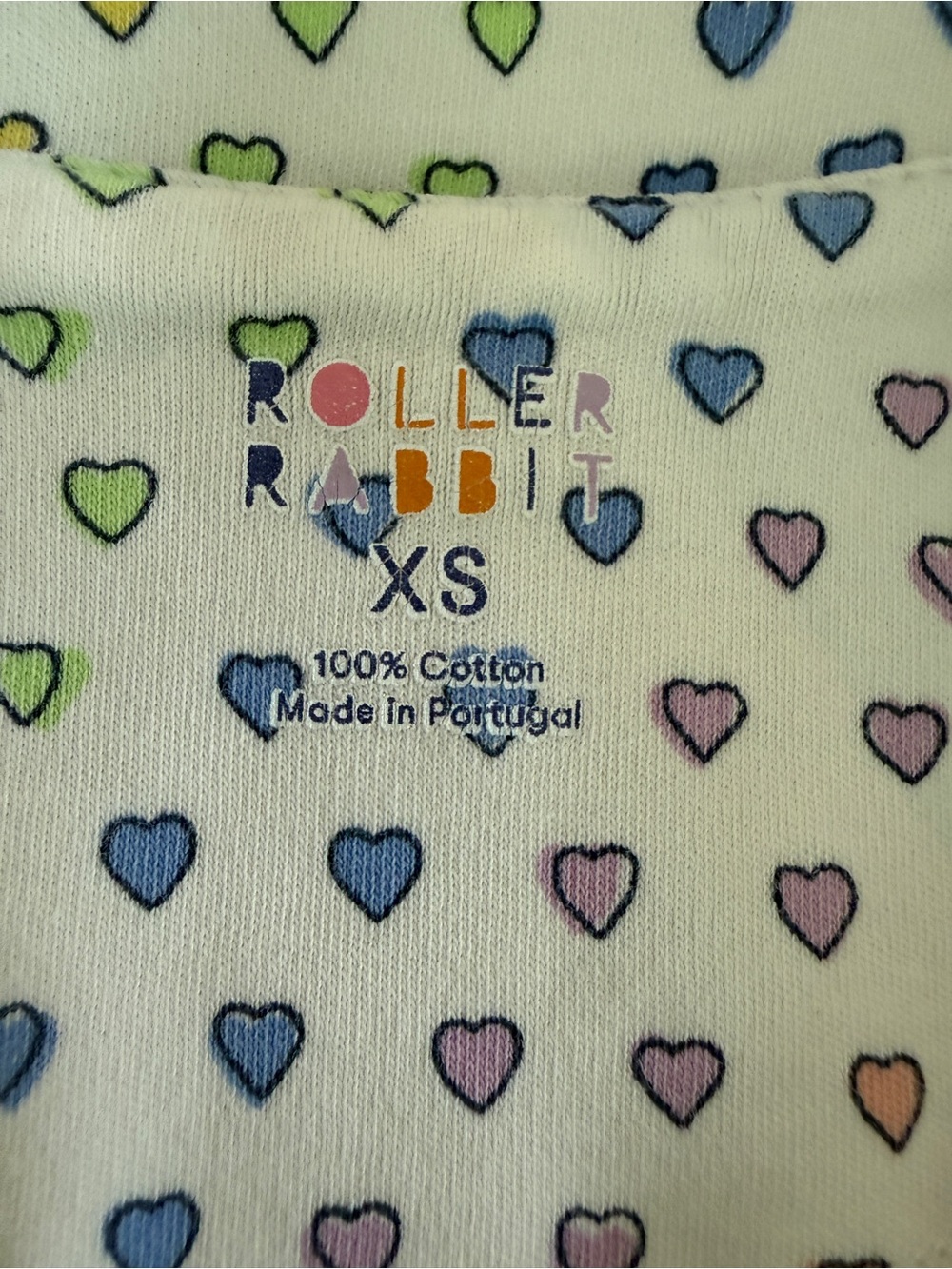 Roller Rabbit Disco Hearts Short Sleeve Pajama Set - Picture 2 of 3